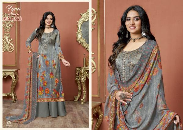 Fyra Maanvi Fancy Cotton Designer Embroidery Dress Materials